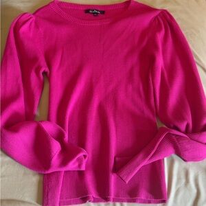 Vibrant Pink Ribbed Sweater